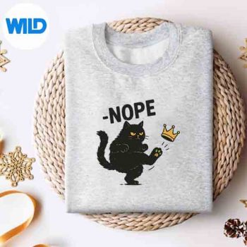 No Kings In America Black Cat Cat Kicking Crown SVG PNG Download 4 NoKingsInAmericaBlackCatCatKickingCrownsweater