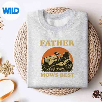 Retro Father Mows Best For Dad And Daddy Design for Cricut 4 RetroFatherMowsBestForDadAndDaddysweater
