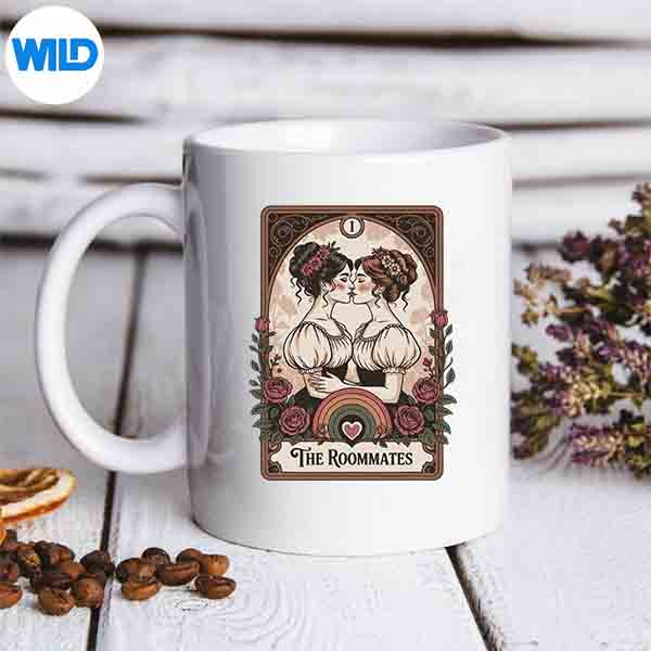 RoommatesVintageTarotPrideLesbianArtmug