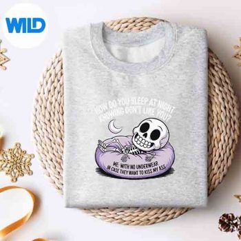 SleepingSkullHowDoYouSleepAtNightsweater