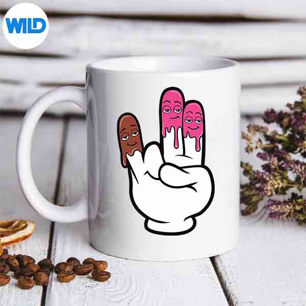 2PinkDonutInappropriateAdultHumorJokemug