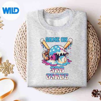 Back To School Game On Third Grade Baseball First Day SVG PNG Cut File 4 BackToSchoolGameOnThirdGradeBaseballFirstDaysweater