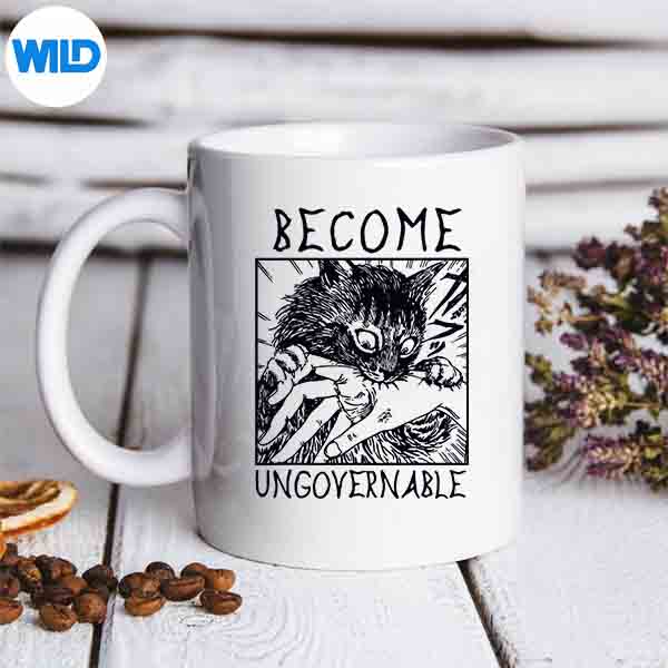 Become Ungovernable Black Cat Biting Hand Funny Silhouette SVG PNG 7 BecomeUngovernableBlackCatBitingHandFunnymug