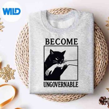 Become Ungovernable Black Cat Biting Hand Meme Love Digital Download 4 BecomeUngovernableBlackCatBitingHandMemeLovesweater