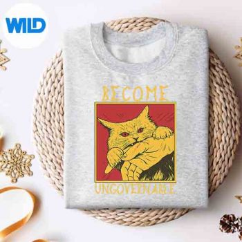 Become Ungovernable Black Cat Biting Hand Silhouette SVG PNG Cut File 4 BecomeUngovernableBlackCatBitingHandsweater