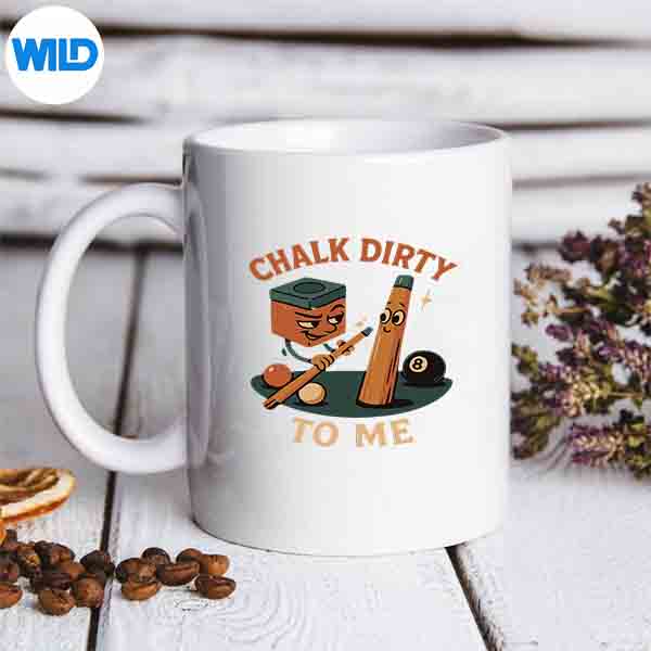 BilliardsPoolPlayerBallPunVintageChalkDirtyToMemug