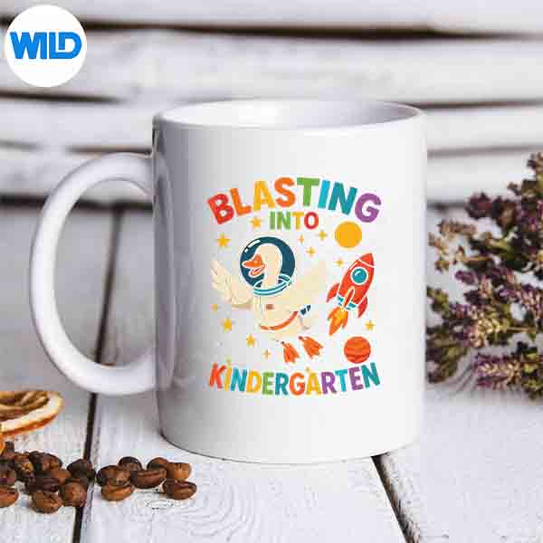 Blasting Into Kindergarten Goose Astronaut Back To School Digital Download 6 BlastingIntoKindergartenGooseAstronautBackToSchoolmug