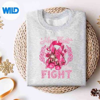 Breast Cancer Awareness Boxing Her Fight Is Our Fight SVG Cut File 4 BreastCancerAwarenessBoxingHerFightIsOurFightsweater
