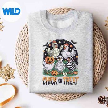 Chicken Halloween Pumpkin Chick Or Treat Chicken Lover SVG Cut File 4 ChickenHalloweenPumpkinChickOrTreatChickenLoversweater