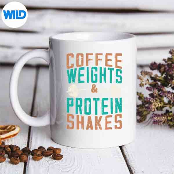 Coffee Weights And Protein Shakes Gym Lifestyle SVG PNG Cut File 6 CoffeeWeightsAndProteinShakesGymLifestylemug