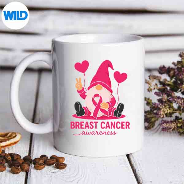 Cute Pink Gnome For Breast Cancer Awareness Month SVG Cut File 7 CutePinkGnomeForBreastCancerAwarenessMonthmug