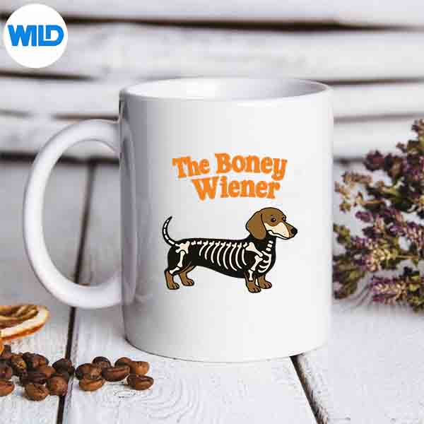 DachshundWienerDogHalloweenSkeletonBoneyCostumemug