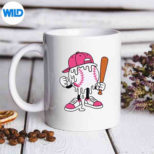 DistressedBaseballIceCreamDripBaseballYouthmug