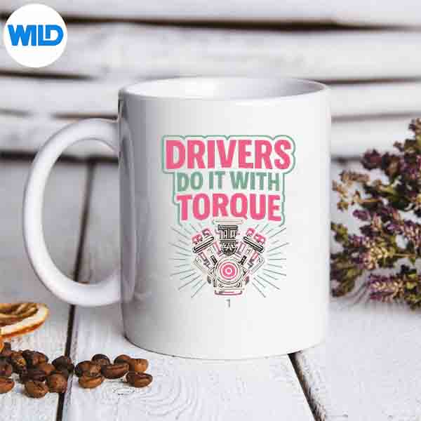 DriversDoItWithTorqueRetroNeonTruckerArtmug