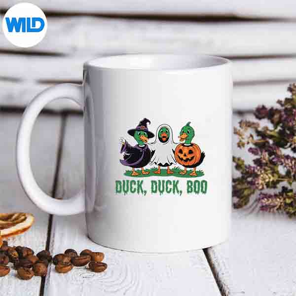 Duck Duck Boo Halloween Costume Ghost Duck Farmer Lover SVG PNG Digital Design 6 DuckDuckBooHalloweenCostumeGhostDuckFarmerLovermug