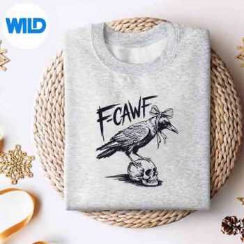 FcawfCrowBlackBirdHumorMemesweater