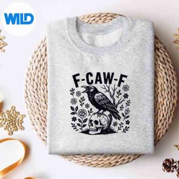 FcawfGothicCrowWithWildflowersBlackBirdCrowsweater