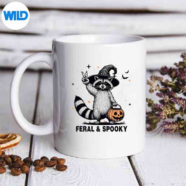 Feral Spooky Creepy Raccoon Feral Spooky Hallowen Design for Cricut 7 FeralSpookyCreepyRaccoonFeralSpookyHallowenmug