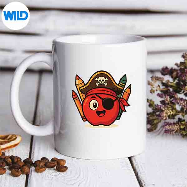 FirstDayBackToSchoolApplePirateGirlsmug