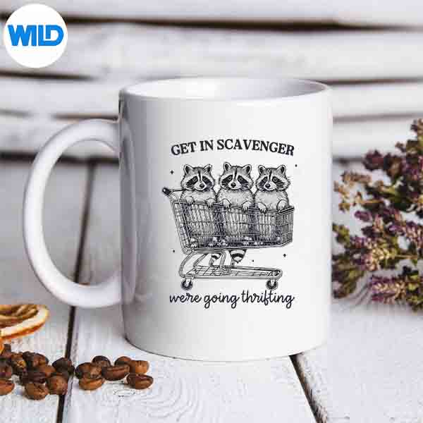 Get In Scavenger Were Going Thrifting Raccoon SVG PNG Download 6 GetInScavengerWereGoingThriftingRaccoonmug