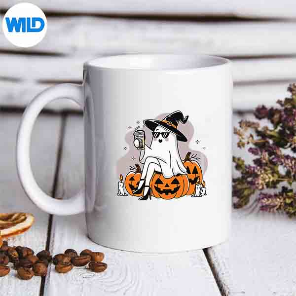 Halloween Boo Ice Coffee Spooky Ghost Mom Girls Vector Design 6 HalloweenBooIceCoffeeSpookyGhostMomGirlsmug
