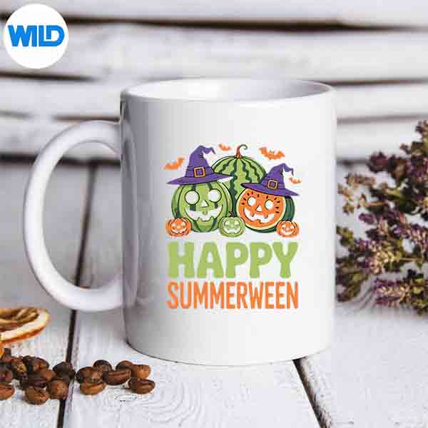 HalloweenJackOLanternSummerHappySummerweenWatermelonmug