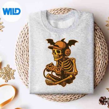 Halloween Skeleton Gamer Video Gaming SVG PNG Digital Download 4 HalloweenSkeletonGamerVideoGamingsweater