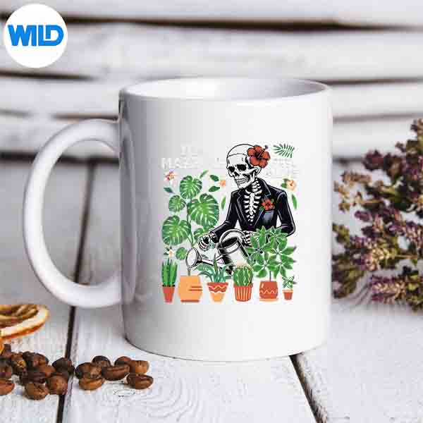 HalloweenSkeletonPlantsAliveCuteCostumemug