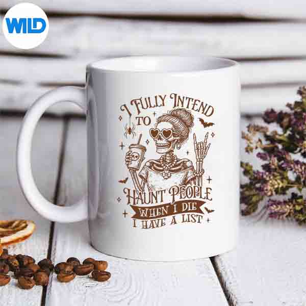 HalloweenVibesSpookySeasonIFullyIntendHauntPeoplemug