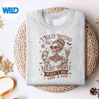 HalloweenVibesSpookySeasonIFullyIntendHauntPeoplesweater