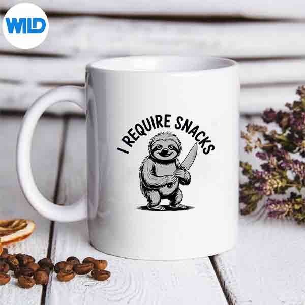 I Require Snacks Sloth Vintage Cut File 6 IRequireSnacksSlothVintagemug