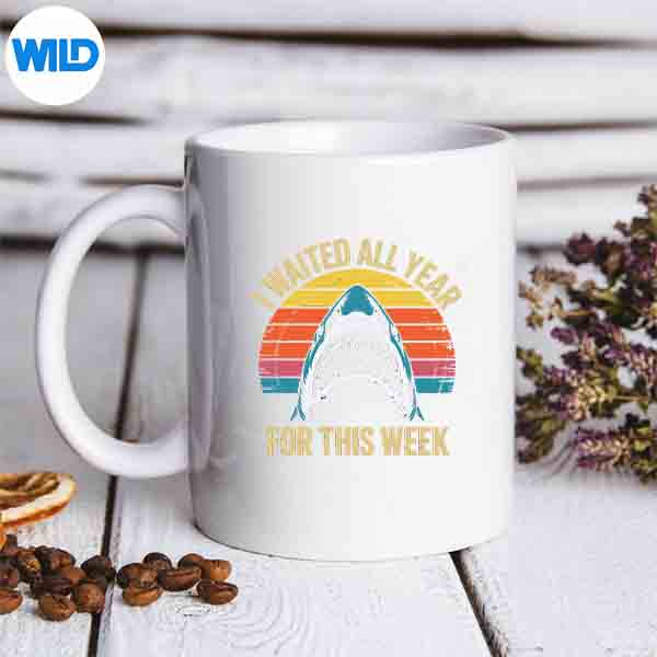 IWaitedAllYearForThisWeekSharkLoverOceanWildlifemug