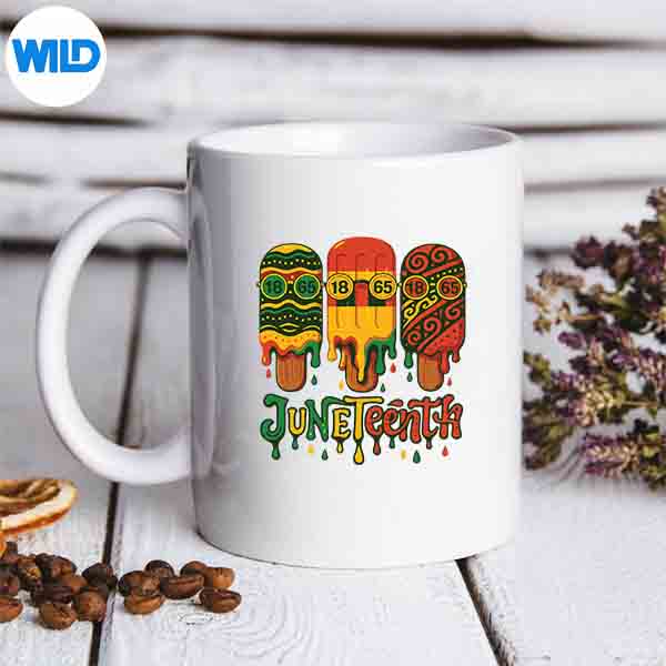 JuneteenthPopsicleFreedomAndCelebrationColorsmug
