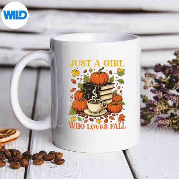 Just A Girl Who Loves Fall Autumn Vibes Books Coffee Lover Vector Design 6 JustAGirlWhoLovesFallAutumnVibesBooksCoffeeLovermug