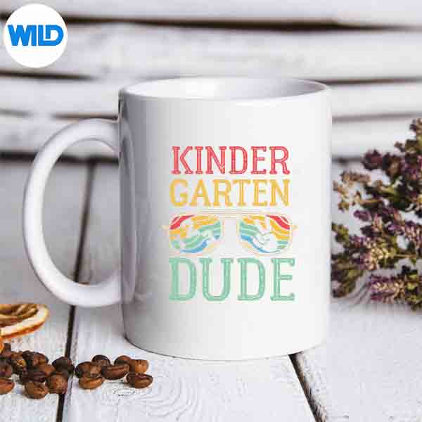 Kindergarten Dude First Day Of Kindergarten Vintage Design for Cricut 7 KindergartenDudeFirstDayOfKindergartenVintagemug