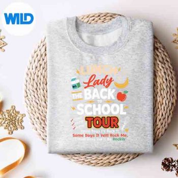 LunchLadyBackToSchoolTourFoodHumorCafeteriasweater