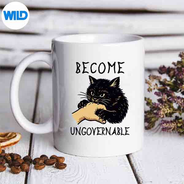 Meme Become Ungovernable Black Cat Biting Hand Digital Download 6 MemeBecomeUngovernableBlackCatBitingHandmug