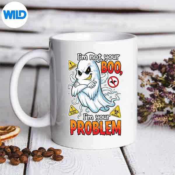 Not Your Boo Your Problem Spooky Ghost Silhouette SVG PNG Cut File 6 NotYourBooYourProblemSpookyGhostmug
