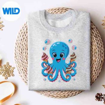 OctopusIcecreamMarineBiologistOceanOctopussweater