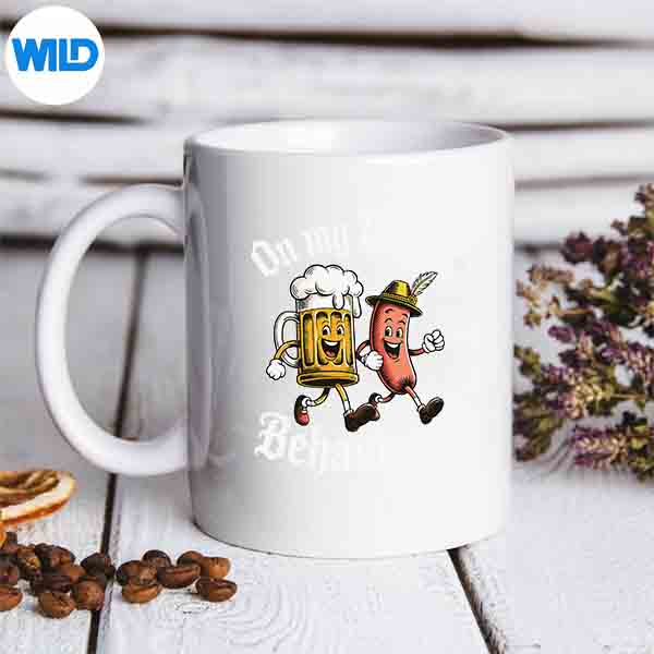 OktoberfestOnMyWurstBehaviourGermanBeerSausageAdultsmug