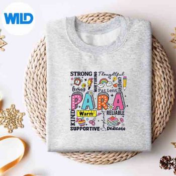 ParaSquadParaprofessionalTeacherRetroBackToSchoolsweater