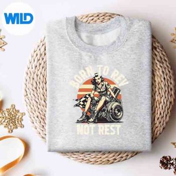 PetrolheadCarTuningDriftingBornToRevNotRestsweater