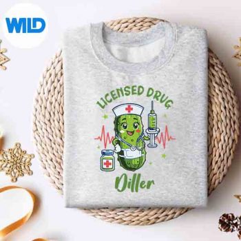 PickleNurseLifeErIcuNursingPickleLicensedDrugDillersweater