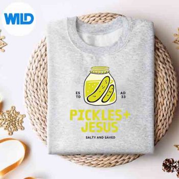 Pickles Jesus Salty And Saved Silhouette SVG PNG 4 PicklesJesusSaltyAndSavedsweater