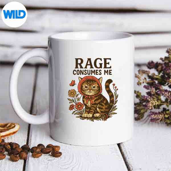Rage Consumes Me Cat Meme Cat Lover Cat Joke Vector Design 6 RageConsumesMeCatMemeCatLoverCatJokemug