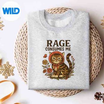 Rage Consumes Me Cat Meme Cat Lover Cat Joke Vector Design 4 RageConsumesMeCatMemeCatLoverCatJokesweater