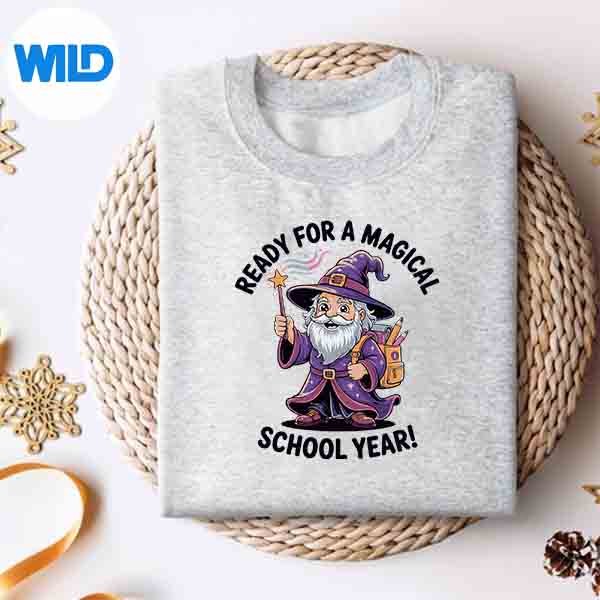 Alternative view of Ready For Magical School Year Back To School Cartoon Vector Design