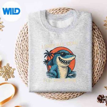 Retro I Wait All Year For This Week Shark Lovers Vector Design 4 RetroIWaitAllYearForThisWeekSharkLoverssweater
