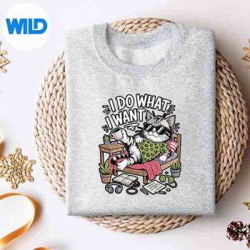 SarcasticCatIDoWhatIWantCuteChaosArtCatsweater