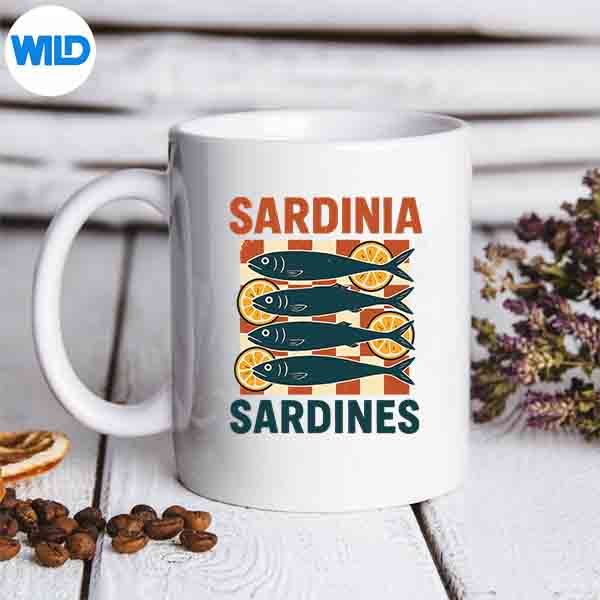 Sardinia Sardines Mediterranean Vintage Lemon Checkerboard SVG PNG Digital Design